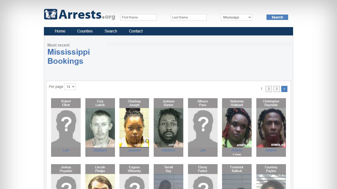 Hinds County Arrests and Inmate Search