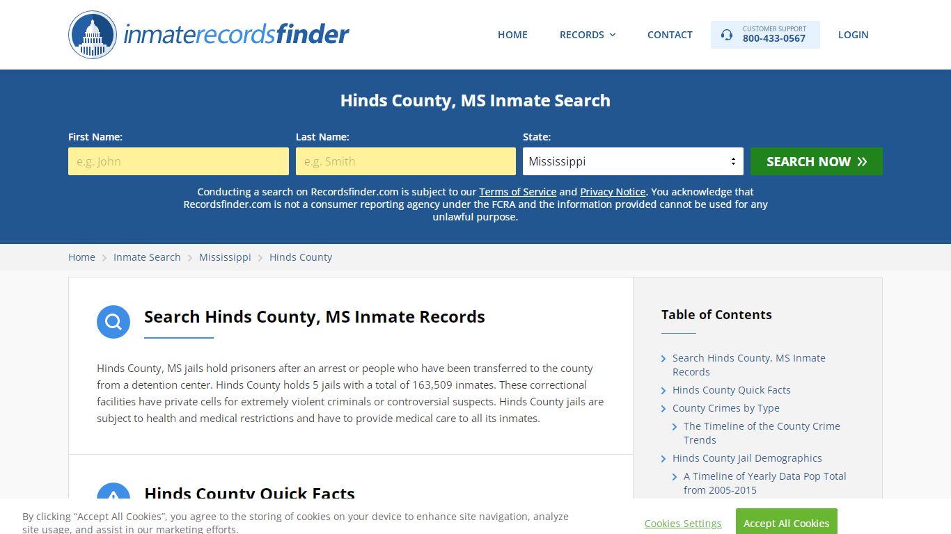 Hinds County, MS Inmate Lookup & Jail Records Online